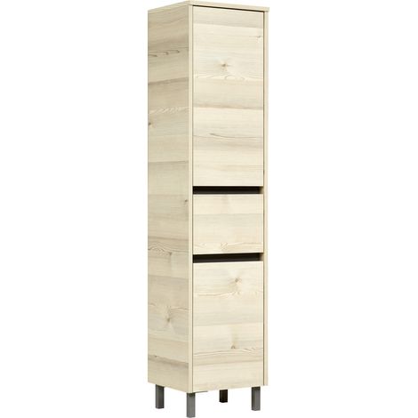 Pelipal Midischrank Quickset 393 Polar Pinie/Akzent Quarzgrau 35 cm Midischrank