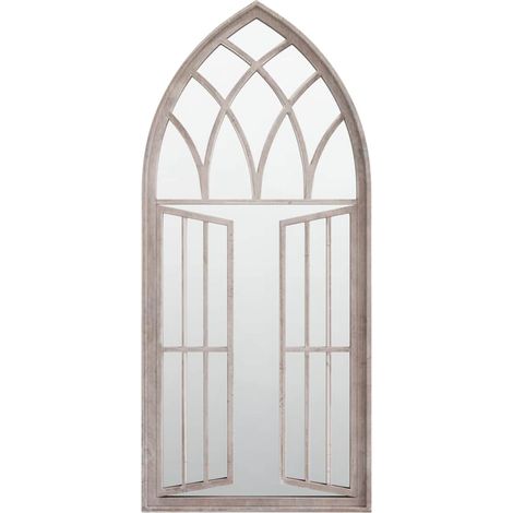 Maison Exclusive - Miroir de jardin Sable 100x45cm Fer pour utilisation extérieure (1/5)