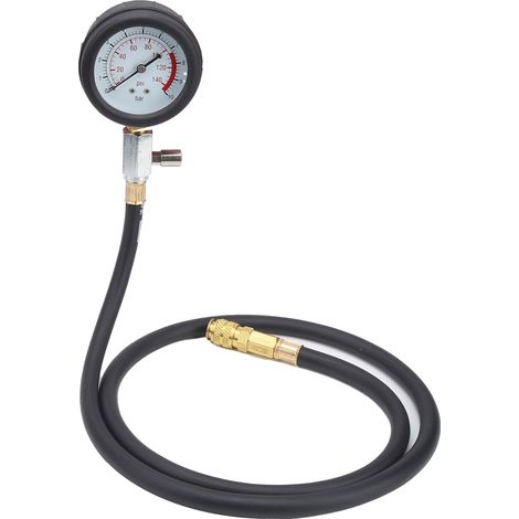 Kit de test de pression d'huile moteur avec manomètre, coffret, alerte huile basse et raccord coudé à 90° (1/5)