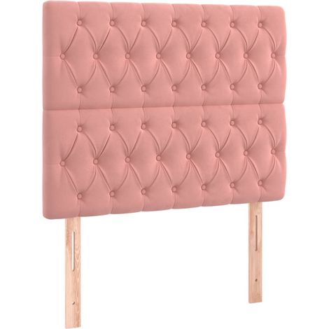 Maison Exclusive - Testiera Rosa 90x7x118/128 cm Velluto