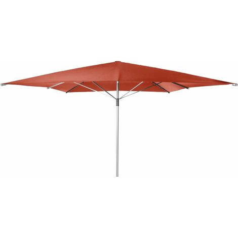 Doppler Sonnenschirm/ Großschirm "Telestar"  400 x 400 cm, terracotta, ohne Volant, Bezug aus 100% Polyester, Gestell aus Aluminium, 25 kg (1/5)