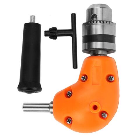 Accessoire de Perceuse à Angle Droit, Outil Adaptateur de Poinçon Compact, pour Bois, Plastique, PVC (1/5)