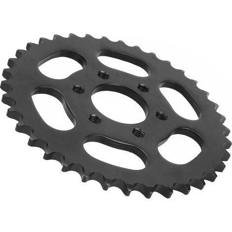 Pignon arrière en acier 428 dents, 37 dents, 6 trous, pièce de rechange pour vélo électrique et scooter (1/5)