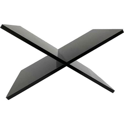 Étagère de lecture en forme de X, facile à nettoyer, surface lisse, finitions soignées, polyvalente, support de livres en acrylique noir pour la maison (1/4)