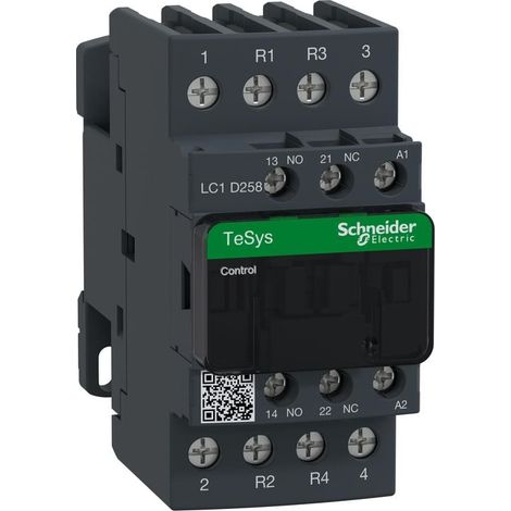 Contattore TeSys LC1D - 4 poli (2NO + 2NC) - AC1 440V 40 A - 220 V AC - LC1D258M7