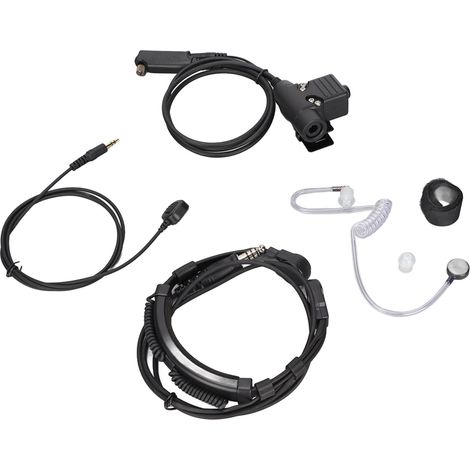 U94 PTT avec microphone à doigt, oreillette rétractable 7,1 mm avec commande de gorge pour Sephora STP8000, STP8030 et STP8035 (1/5)