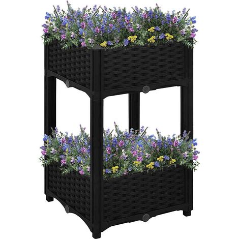 Teenpull – Hochbeet 40x40x71 cm Polypropylen (1/5)