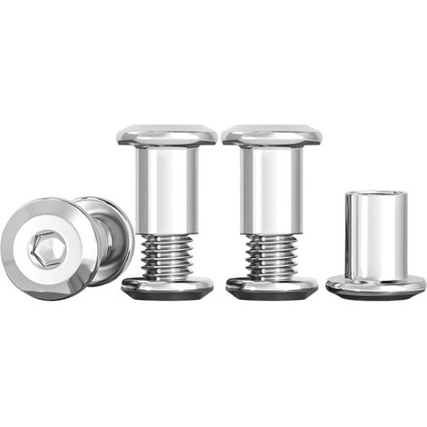 Lot De 10 Vis De Connexion M5 Vis De Meubles M5x10mm En Acier Inoxydable A2 V2A Connecteurs De Meubles Connecteur D'armoire (10 Vis Pour Meubles, 10 écrou à Douille) (1/5)