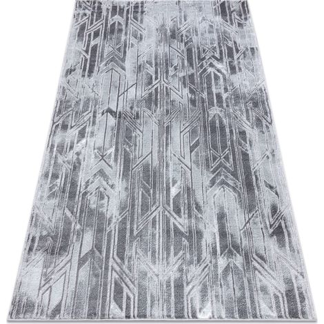 Modern MEFE Teppich B402 - Strukturell zwei Ebenen aus Vlies dunkelgrau grey 80x150 cm