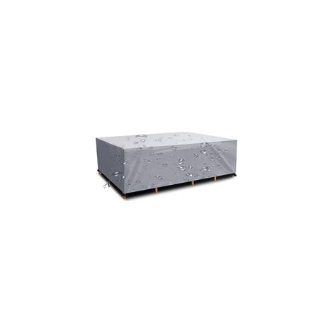 180 x 120 x 74 cm zilveren waterdichte terrasmeubelhoes 210D Oxford stoffen meubelhoes met touw en slot