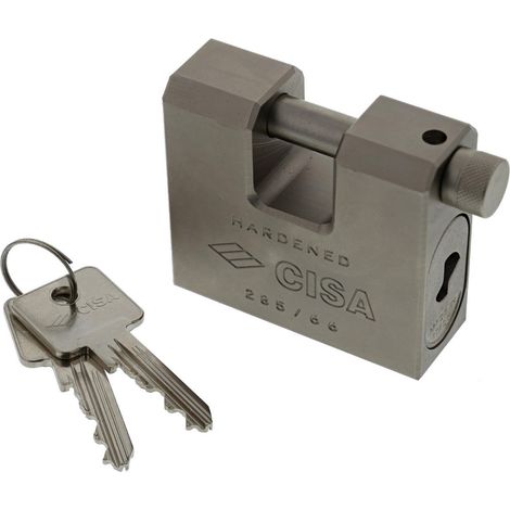 lucchetto corazzato Cisa 28550 catenaccio 84 mm lucchetti serranda (1/2)