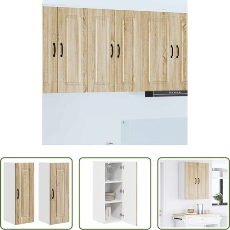 Holzschrank -  Küchenschrank Kalmar 2 pcs Sonoma-Eiche 30 x 31 x 80 cm (1/5)