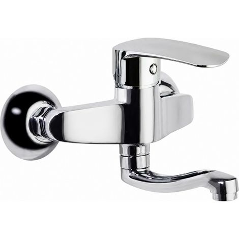 Miscelatore per lavello a parete "New fly", sporgenza 140 mm. (1/2)