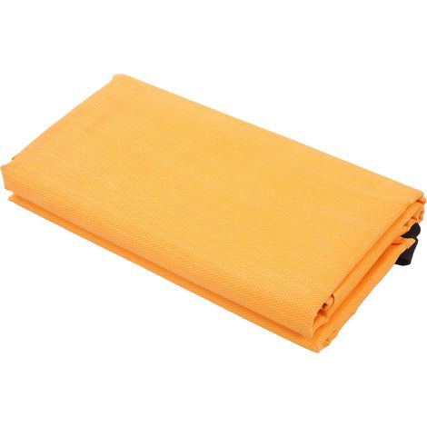 Couverture anti-feu orange d'urgence, ignifugée, pour hôtels, 1,5 x 1,5 m (1/5)
