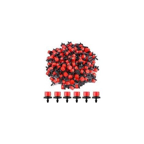 100 Stück 4/7-mm-Tropfbewässerungssprinkler, Mikro-Tropfbewässerungssprinkler, verstellbares Gartenbewässerungssystem-Set – Crezuo