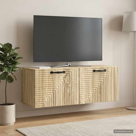 vidaXL Wall-Mounted TV Cabinet Sonoma Oak 78.5 x 31 x 30 cm (1/5)
