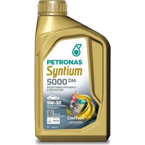 Huile moteur 5W-30 Syntium 5000 DM 1L PETRONAS