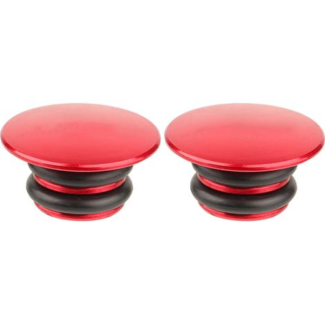 DUUTI Bouchons de Guidon en Alliage d'Aluminium Durables pour Vélo de Route (Rouge) (1/5)