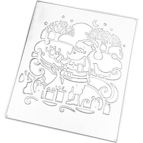 Weihnachtsmann-Stanzformen aus Metall zum Selbermachen, Prägen, Scrapbooking, Fotoalbum