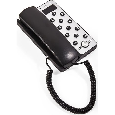 Machine de bureau de système d'interphone sans fil avec l'écran d'affichage à cristaux liquides téléphone de volume réglable de gamme de 433 MHz 3280ft pour la salle d'appel de maison d'affaires à (1/5)