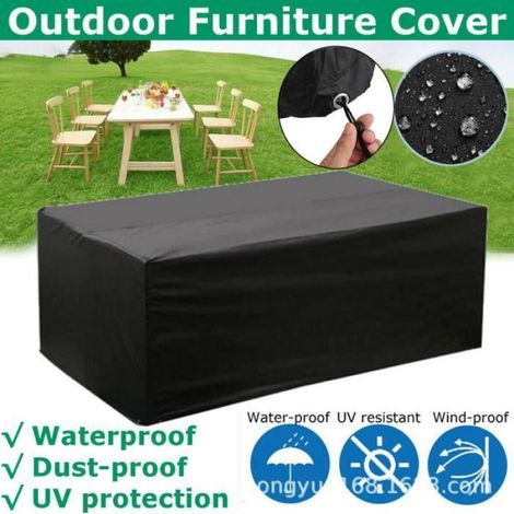 Housse de protection - Mobilier de jardin - Tissu Oxford - Imperméable - 242 x 162 x 100 cm (1/4)