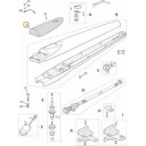 PPD1152.8003 Grupo de tapa – Tornillos WG20 WINGO Repuesto original NICE PPD1152.8003