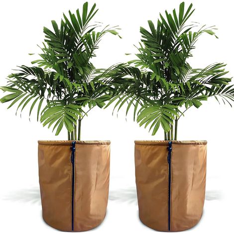 CCYKXA Set of 2 thermal plant covers for potted plants, winter protection, for potted plants, frost protection, for olive trees, outdoor plant pots (45 x 50 cm) (1/5)