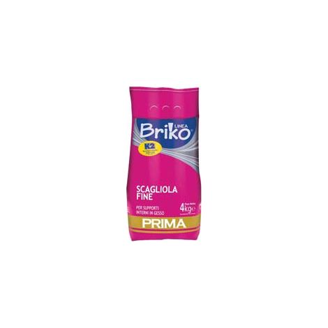 K2 LINEA BRIKO SCAGLIOLA FINE BIANCA IN POLVERE- - Kg.4 in busta - 4 pezzi K2