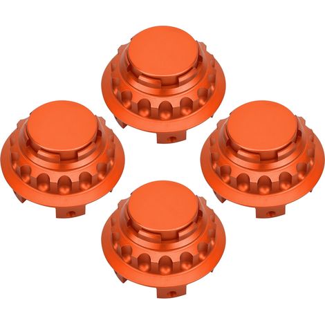 4 caches moyeu central 76mm A1714000025 compatible Mercedes Classe A C E SLK orange, lot de 4 (1/5)