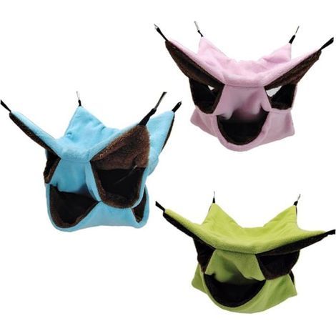 Trendy 3-Piece Hamster Nest Plush Set with 3 Layers, Easy to Install for Small Pets BASKET
