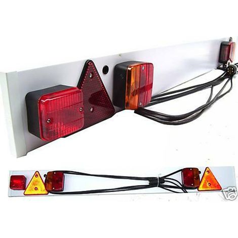 ANHÄNGERBELEUCHTUNG Beleuchtungsbalken 12 Volt 6 Meter Kabel Anhänger