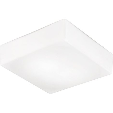Binnie Applique Plafoniera Quadrata Vetro Satinato attacco E27 IP20 30cm - Rossini Group - Lampada da interno in vetro soffiato