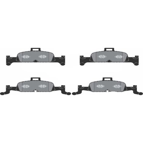 KIT PASTIGLIE FRENO ANTERIORI compatibile con AUDI A7 (4KA) / PASTIGLIE FRENANTI AUTO OEM FDB5101, / SOSTITUZIONE DIRETTA / BASSA POLVERE / SILENZIOSO
