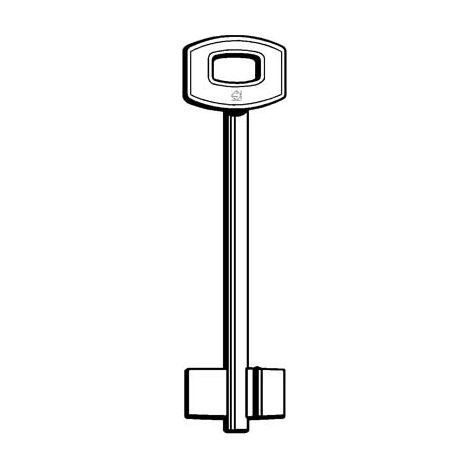 CHIAVE DOPPIA MAPPA SECUREMME SB SILCA - OTTONE NICHELATO- 5 pezzi