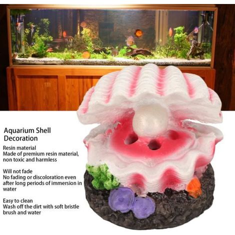 Décoration aquarium - Shipenophy - Coquillage bulleur - Résine artificielle - Couleurs vives - Facile à nettoyer (1/4)