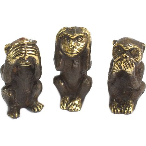 Lot de 3 - See No Evil etc - Singes- Vendu par 1 (1/2)