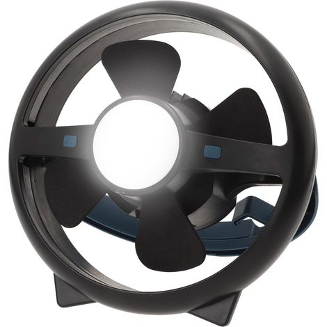Lampe de camping LED 3 en 1, 22 x 15 x 22 cm, 10 LED, 100 lumens, 3 modes d'éclairage, câble USB inclus, autonomie de 28 heures, visibilité de 5 heures, crochet de suspension, batterie externe (63200) (1/5)
