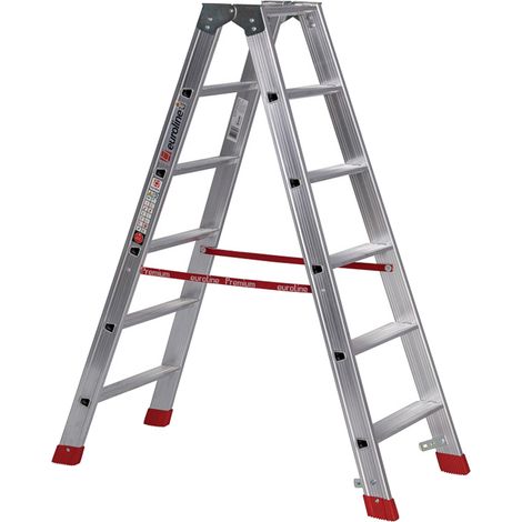 Euroline Premium 30577 Stufenstehleiter 2x6 Stufen (1/4)