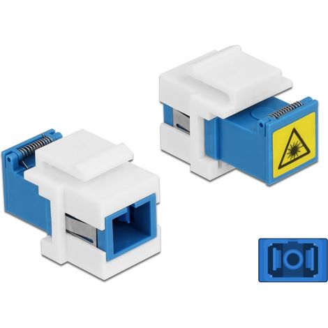 Delock MÃ³dulo Keystone SC Simplex hembra a SC Simplex hembra con interruptor de protecciÃ³n lÃ¡ser en el interior