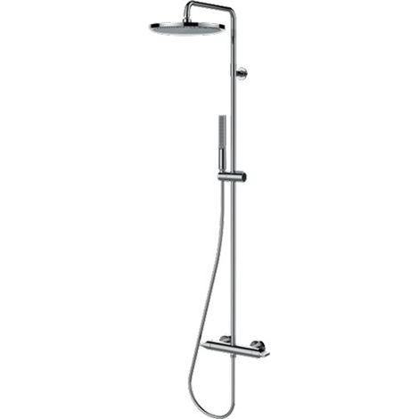Mitigeur kit colonne de douche murale chromé thermostatique Apice - Bossini L10507030