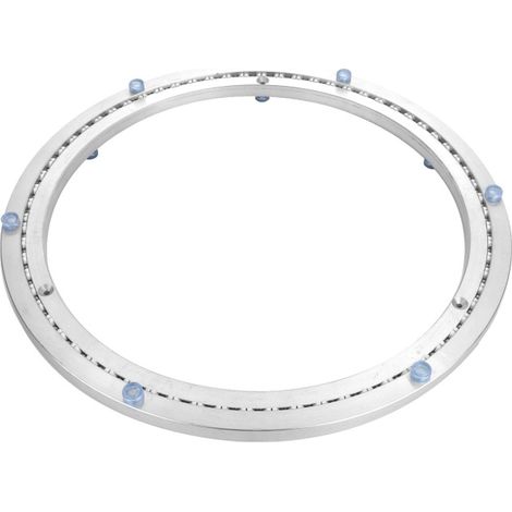 Plateau tournant métallique, base pivotante ronde, rotation à 360°, roulements à billes à une rangée, pour charges lourdes, ø 35 cm