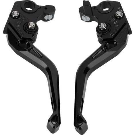 Leve freno e frizione corte GARRYFIZH per moto, regolabili, di ricambio per DUCATI Scrambler 400, 800, 1100 Sport, colore nero speciale. (1/5)