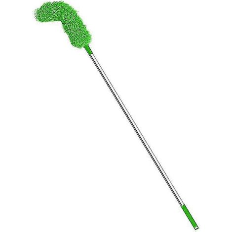 Cette brosse télescopique pour le nettoyage des descentes de toit enlève les feuilles mortes et les débris, et son angle réglable facilite le nettoyage des zones difficiles d'accès. (1/5)