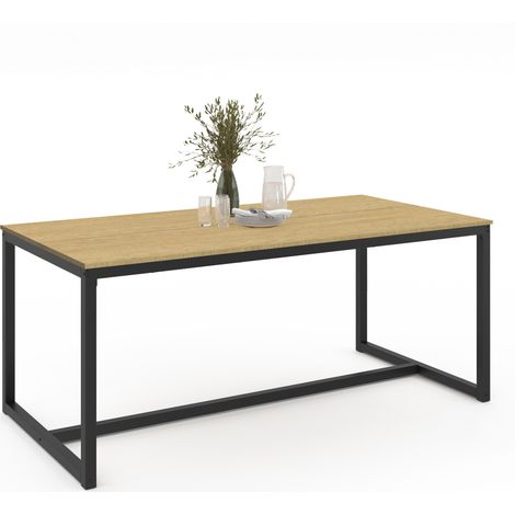Rechteckiger Esstisch DETROIT 8 Personen Industriedesign 180 cm (1/5)