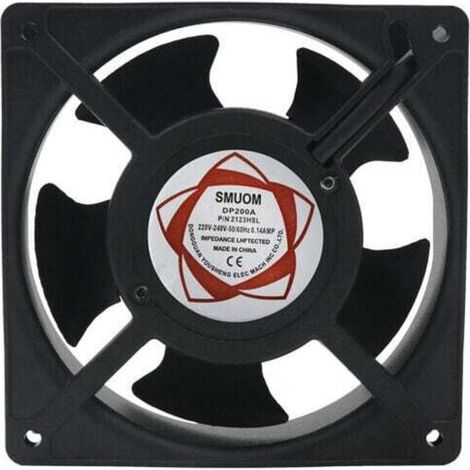 HYY AR Axial-Kaminventilator, Hochtemperatur-Einsteckbare Metallflügel, Leise, Universal, 120 x 120 x 38 mm (1/4)