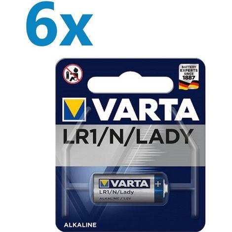 6x Varta Professional Electronics 4001 Lady Batterie 1er Blister (1/2)