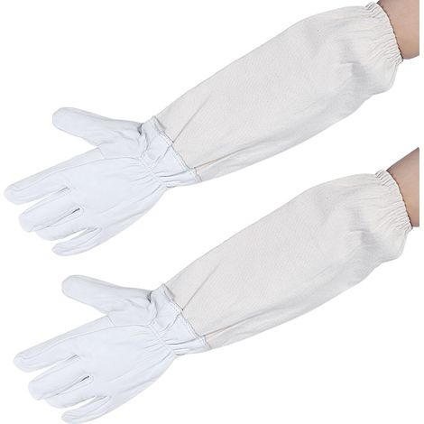 Schutzhandschuhe aus Ziegenleder mit belüfteten langen Ärmeln für die Imkerei, Imkereiwerkzeuge (1/5)