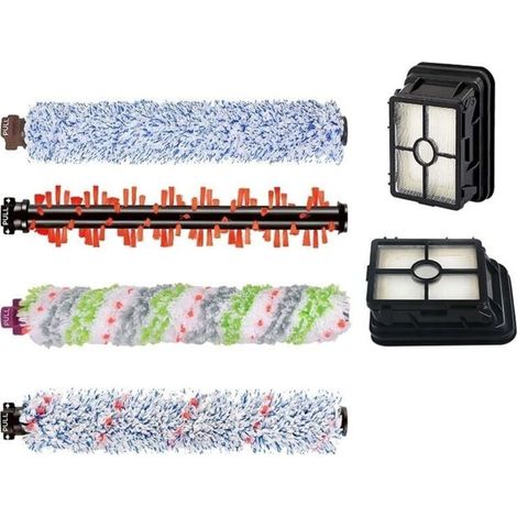 6Pcs Accessories pour Bissell Crosswave 3 en 1 Aspirateur Brosse de Rechange Filtre de Rechange pour Aspirateur Bissell CrossWave 1866/2306/2551/1785-LIAIKI
