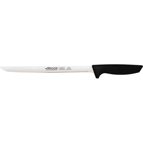 Coltello per prosciutto Arcos Nice 135600 in acciaio inox Nitrum e mango polipropilene con lama 24 cm in blister.