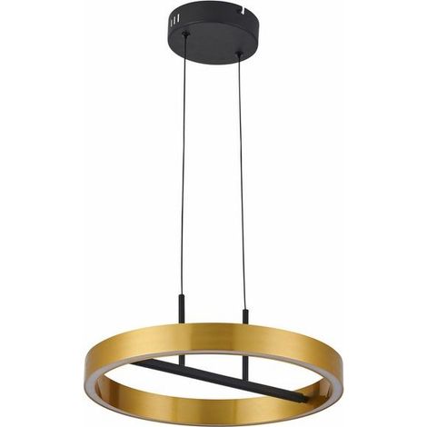 Suspension LED anneau noir/or Ø40 32W Coltrain Reality (1/3)